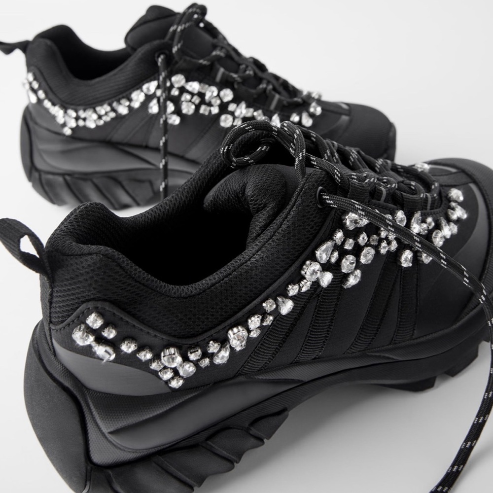 ZARA Bejeweled Sneakers - Picture 3 of 6